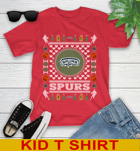 San Antonio Spurs Merry Christmas NBA Basketball Loyal Fan Youth T-Shirt 12 San Antonio Spurs Merry Christmas NBA Basketball Loyal Fan Youth T-Shirt - Image 12