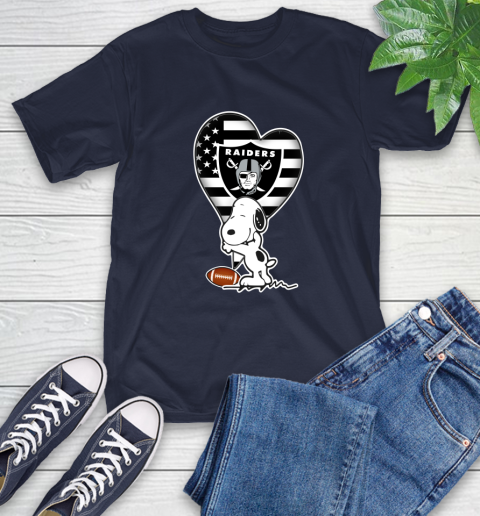 Oakland Raiders NFL Football The Peanuts Movie Adorable Snoopy T-Shirt 4