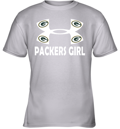 NFL Green Bay Packers Girl Under Armour Football Sports Youth T-Shirt