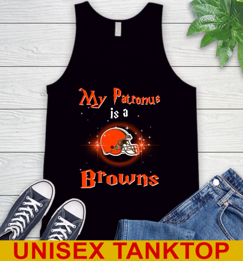 NFL Football Harry Potter My Patronus Is A Cleveland Browns Tank Top