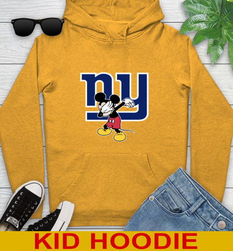 New York Giants NFL Football Dabbing Mickey Disney Sports Youth Hoodie 3