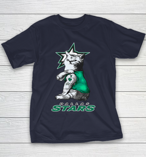 NHL My Cat Loves Dallas Stars Hockey Youth T-Shirt 2