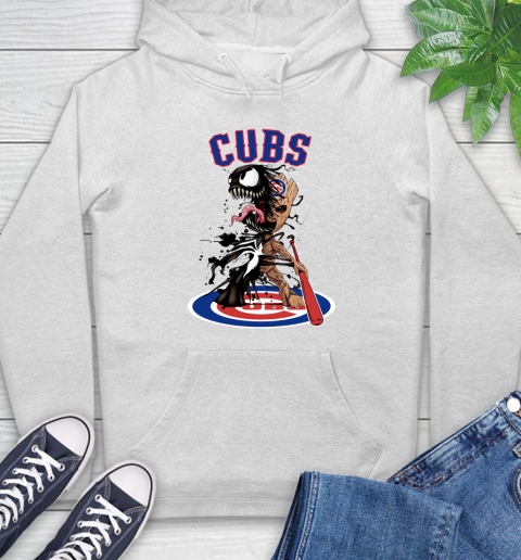 MLB Chicago Cubs Baseball Venom Groot Guardians Of The Galaxy Hoodie
