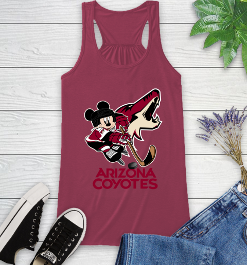NHL Arizona Coyotes Mickey Mouse Disney Hockey T Shirt Racerback Tank 8