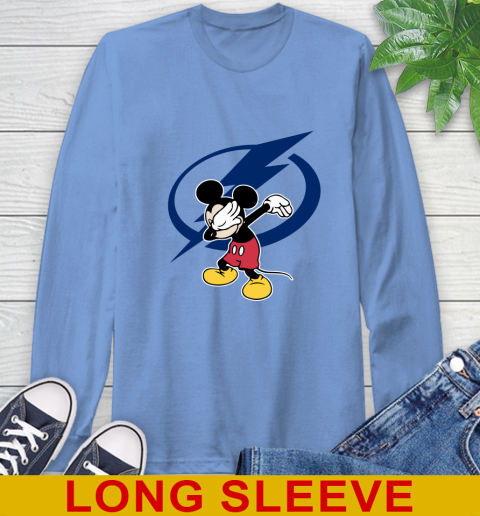 Tampa Bay Lightning NHL Hockey Dabbing Mickey Disney Sports Long Sleeve T-Shirt 11