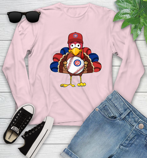 Chicago Cubs Turkey thanksgiving Youth Long Sleeve 10
