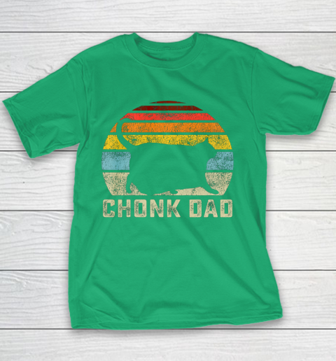 Chonk Cat Dad Scale Meme Funny Retro Style Daddy Cats Memes Youth T Shirt Tee For Sports