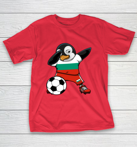 Dabbing Penguin Bulgaria Soccer Fans Jersey Football Lovers Long Sleeve T-Shirt 7