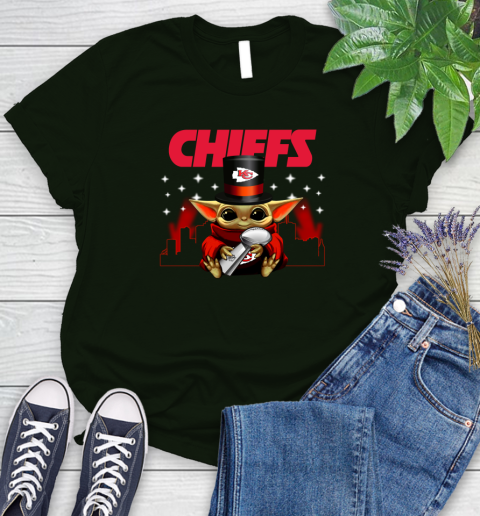 Super Bowl Baby Yoda Loves The Kansas City Chiefs Star Wars NFL Shirts 86