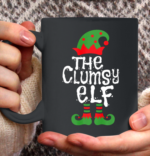 Clumsy Elf Family Matching Christmas Group Funny Pajama Ceramic Mug 11oz