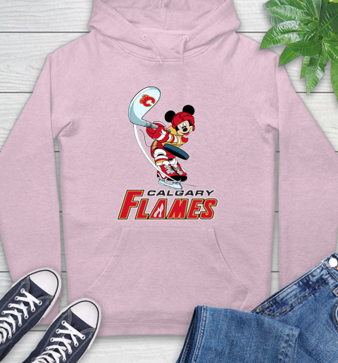 NHL Hockey Calgary Flames Cheerful Mickey Mouse Shirt Hoodie 10