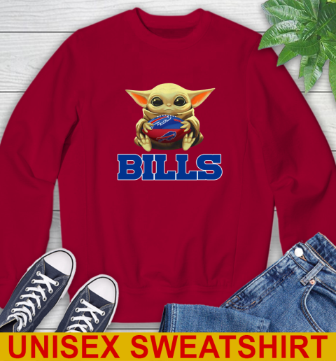 NFL Football Buffalo Bills Baby Yoda Star Wars Shirt Sweatshirt 7