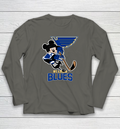 NHL St.Louis Blues Mickey Mouse Disney Hockey Long Sleeve T-Shirt 4