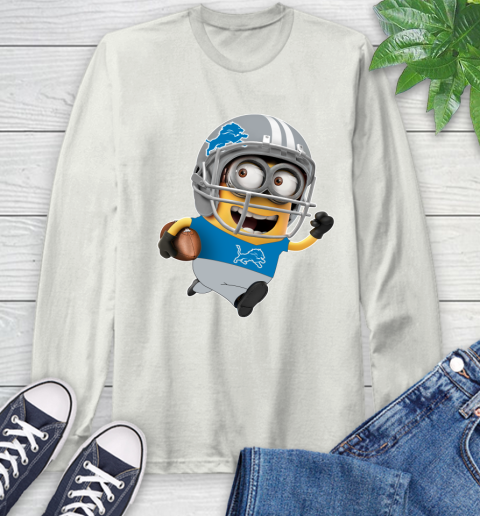 NFL Detroit Lions Minions Disney Football Sports Long Sleeve T-Shirt 12