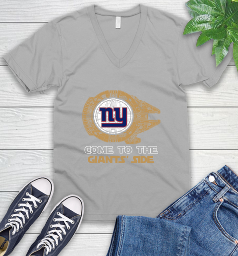 NFL Come To The New York Giants Wars Football Sports V-Neck T-Shirt 3