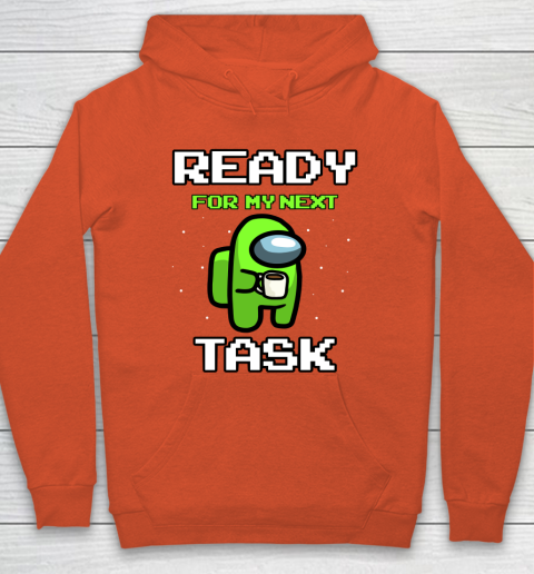 Among Us Shirt Ready For Work Green Hoodie 3