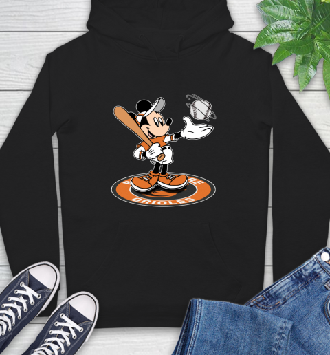 MLB Baseball Baltimore Orioles Cheerful Mickey Disney Shirt Hoodie