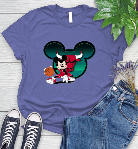 NBA Chicago Bulls Mickey Mouse Disney Basketball Women's T-Shirt 11