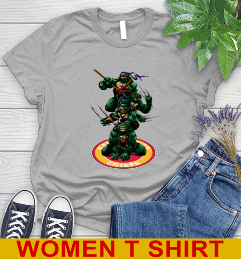 NFL Football Kansas City Chiefs Teenage Mutant Ninja Turtles Shirt Women's T-Shirt 5