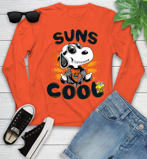 NBA Basketball Phoenix Suns Cool Snoopy Shirt Youth Long Sleeve 3