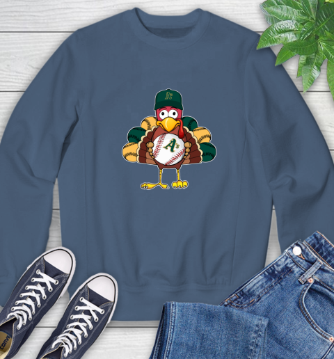 Oakland Athletics Turkey thanksgiving Sweatshirt 7