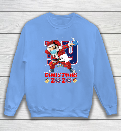 New York Giants Funny Santa Claus Dabbing Christmas 2020 NFL Sweatshirt 8