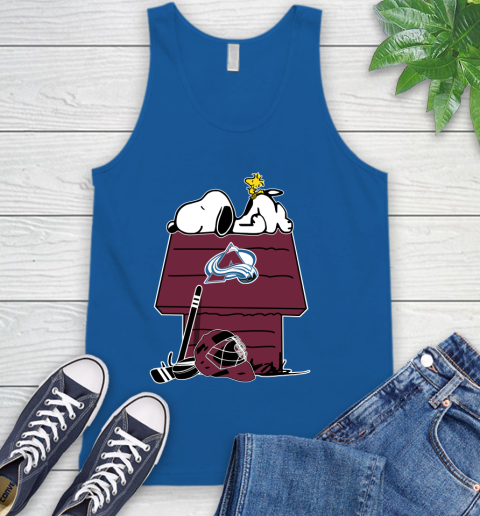 Colorado Avalanche NHL Hockey Snoopy Woodstock The Peanuts Movie Tank Top 5