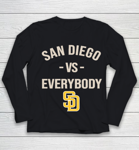 San Diego Padres Vs Everybody Youth Long Sleeve