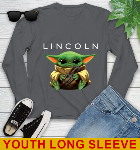 Star Wars Baby Yoda Hugs Lincoln Car Shirt 125