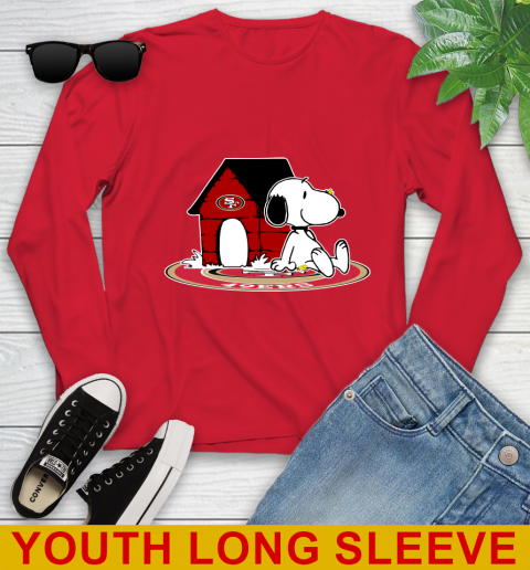NFL Football San Francisco 49ers Snoopy The Peanuts Movie Shirt Youth Long Sleeve 11