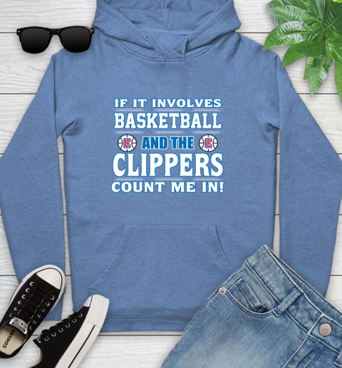 NBA If It Involves Basketball And Los Angeles Clippers Count Me In Sports Youth Hoodie - Image 13