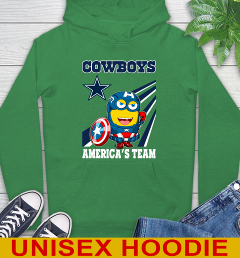 NFL Football Dallas Cowboys Captain America Marvel Avengers Minion Shirt Hoodie 8