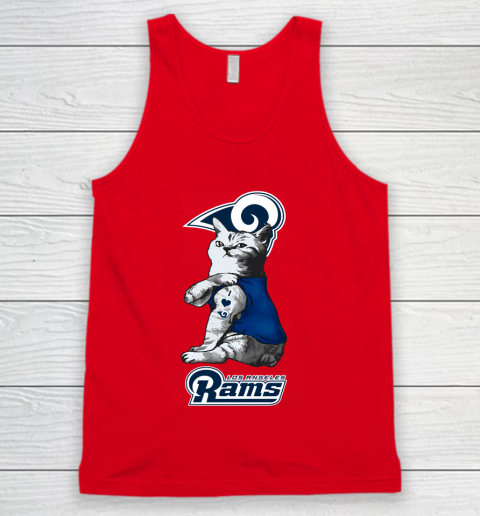 NFL Football My Cat Loves Los Angeles Rams Tank Top 5