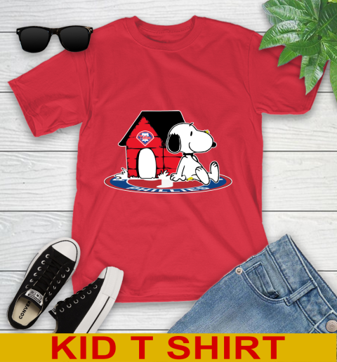 MLB Baseball Philadelphia Phillies Snoopy The Peanuts Movie Shirt Youth T-Shirt 10
