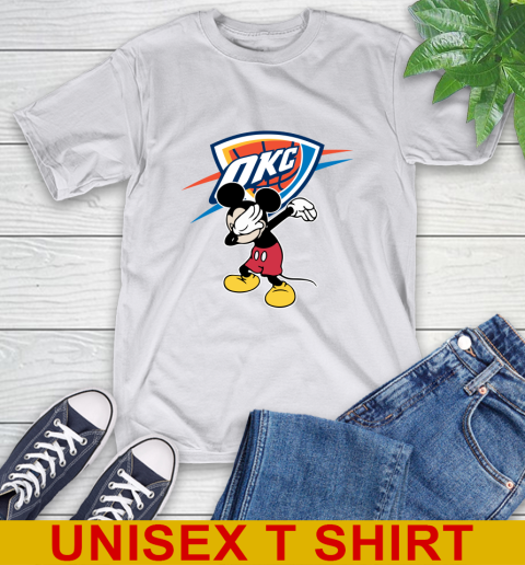 Oklahoma City Thunder NBA Basketball Dabbing Mickey Disney Sports T-Shirt 12