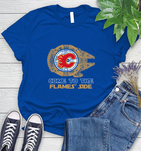 NHL Come To The Calgary Flames Wars Hockey Sports Women's T-Shirt 12