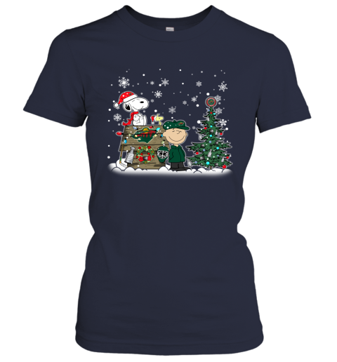 NHL Minnesota Wild Snoopy Charlie Brown Christmas Hockey Super Bowl Sports tPknLyyFTT8 ladies t shirt 20 95 151514 front navy