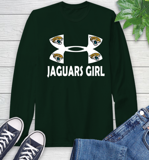 NFL Jacksonville Jaguars Girl Under Armour Football Sports Long Sleeve T-Shirt 7
