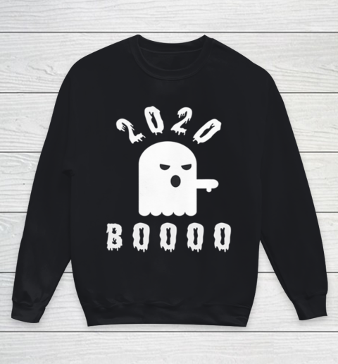 Ghost Boo 2020 Thumbs Down Funny Halloween Youth Sweatshirt