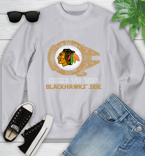 NHL Come To The Chicago Blackhawks Wars Hockey Sports Youth Sweatshirt 3