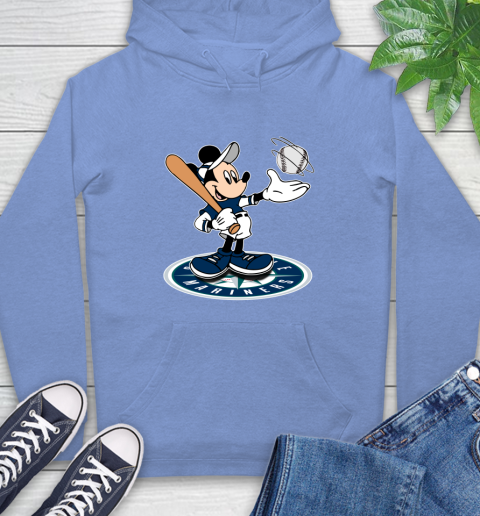 MLB Baseball Seattle Mariners Cheerful Mickey Disney Shirt Hoodie 12