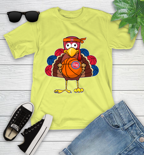 Detroit Pistons Turkey thanksgiving day Youth T-Shirt 8