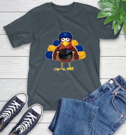St.Louis Blues Turkey Thanksgiving Day T-Shirt 9