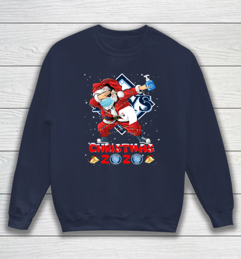 Tampa Bay Rays Funny Santa Claus Dabbing Christmas 2020 MLB Sweatshirt 2