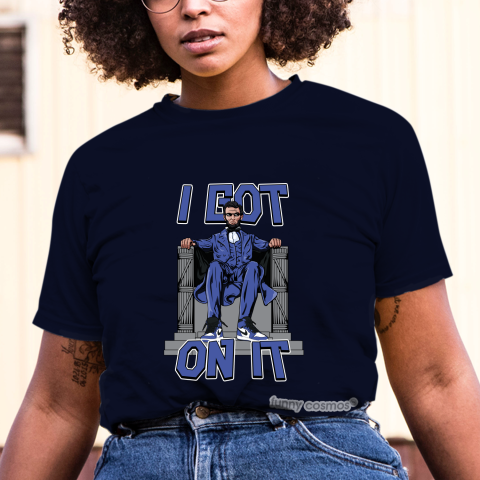 Air Jordan 1 Game Royal Matching Sneaker Shirt I Got On It Royal Black And White Sneaker Shirt