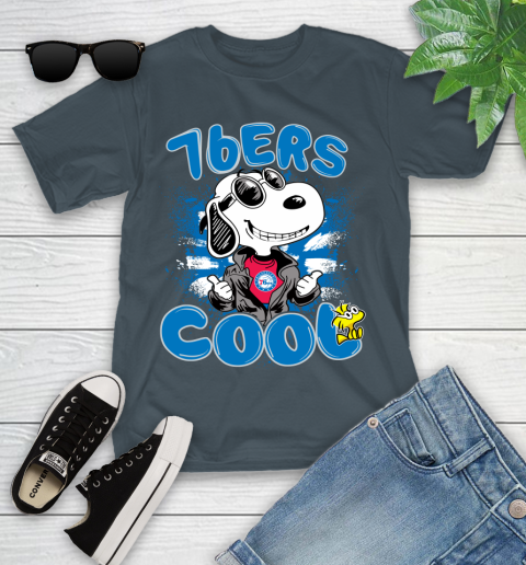 NBA Basketball Philadelphia 76ers Cool Snoopy Shirt Youth T-Shirt 9