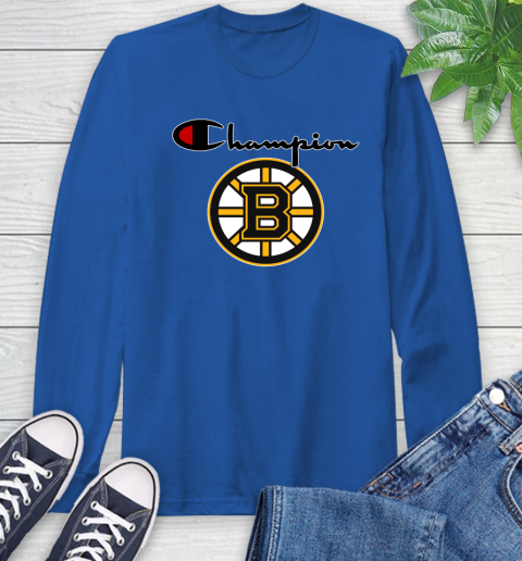 NHL Hockey Boston Bruins Champion Shirt Long Sleeve T-Shirt 7
