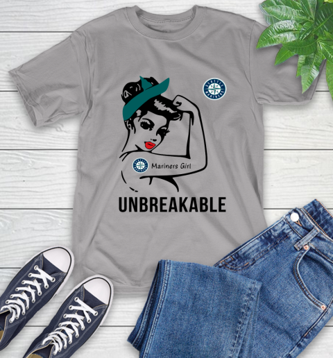 MLB Seattle Mariners Girl Unbreakable Baseball Sports T-Shirt 4