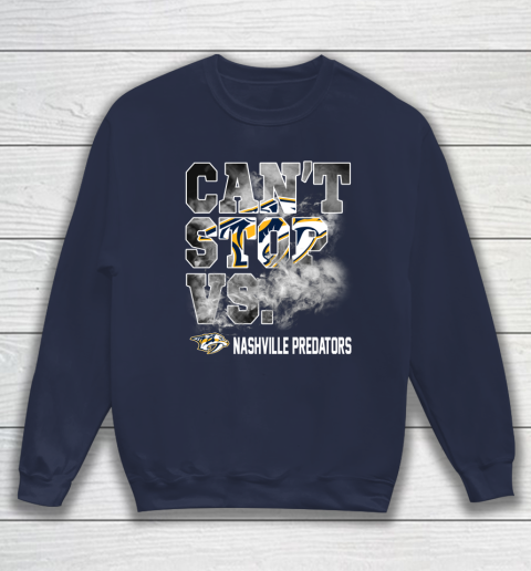 NHL Nashville Predators Hockey Can't Stop Vs Sweatshirt 2