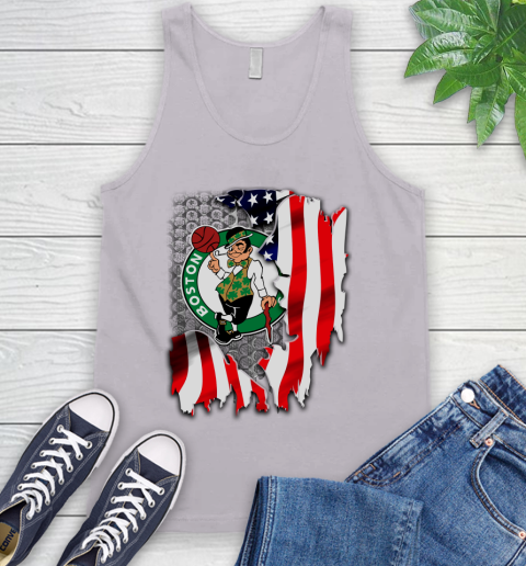 Boston Celtics NBA Basketball American Flag Tank Top 3
